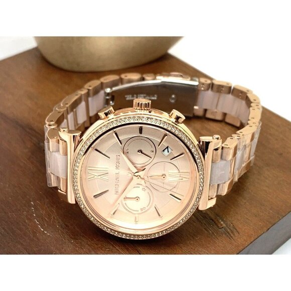 Michael Kors Women's Watch MK6560 Sofie Quartz Chronograph 39mm Rose Gol… - Picture 7 of 13